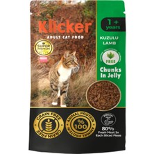 Klicker Kuzulu Kedi Konservesi 85 gr