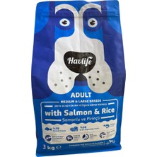 Havlife Orta ve Büyük Irk Somonlu Yetişkin Köpek Maması 3 kg