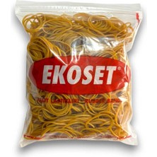 Ekoset Kauçuk Paket Ambalaj Maydanoz Toka Para Lastiği 1000'li 40 mm Doğal Renkli