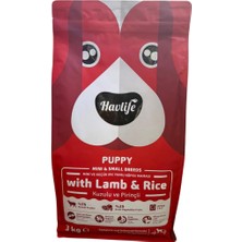 Havlife Küçük Irk Kuzulu Yavru Köpek Maması 3 kg
