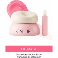 Calliel Yoğun Nemlendirici, Yumuşatıcı, Işıltı Verici Tinted Dudak Bakım Maskesi