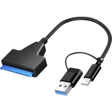Alfais Alfais 4204 2in1 USB 3.0 Type-C To 2.5 Inç Sata HDD SSD Çevirici Dönüştürücü