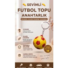 Portal 3d Futbol Topu Figürlü Anahtarlık - 3D Baskı Sporcu Aksesuarı - Süsü