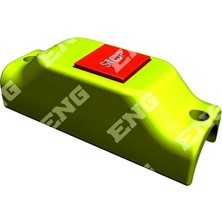 Eng 030414 Duracak Ikaz Butonu Boru Tip (Stop) - Dik - Sarı