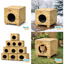 Empressco Ömür Hobi Osb Kedi Yuvası Iç ve Dış Mekana Dayanıklı