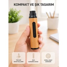 Nemere Ithalat Taşınabilir Dumansız Mini Küllük Ahşap Görünümlü 3 Farklı Uçlu Kompakt Tasarım