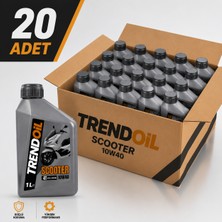 Trendoil 10W-40 4t Motosiklet Motor Yağı 1lt Apı Sl/jaso MB (Sentetik) 20 Adet 20X1 Koli