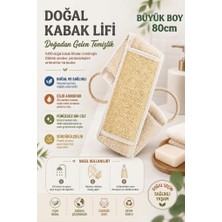 Neler Geldi Neler Xl Boy 80CM Uzun Loofah Kabak Sırt Kesesi Çift Taraflı Hamam Lifi Banyo Lifi Hamam Kesesi Banyo Kese