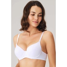 L'ombre Balenli Destekli Dolgulu Askıları Çıkabilen Günlük Klasik T-Shirt Sütyeni
