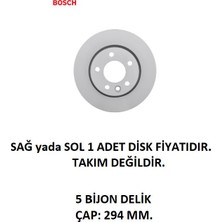 Arka Fren Disk Vw Transporter / Multivan T5 T6 Havalı 7H0615601B 0986479097 Bosch 1 Adet