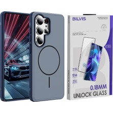 Vendas Galaxy S26 Ultra Uyumlu M-Safe Şarj Destekli Premium Neksa Silikon Kapak + Bilvis Cam Ekran Koruyucu