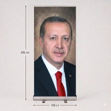 Arte Display Cumhurbaşkanı Poster Baskılı Roll Up Banner 100X200CM No:3