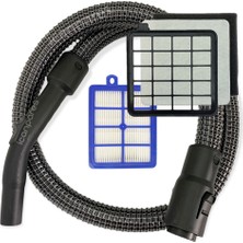 YFS Samsung Ile Uyumlu VC07R302MVB VC07R302MVP VC07R302MVR Süpürge Çelik Telli Hortumu ve Hepa Filtre Seti