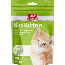 Bio Petactive Kedi Süt Tozu 200gr Yavru Kediler İçin Lezzetli Besin Takviyesi