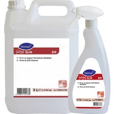 Diversey Suma Grill D9 Ağır Yağ Çözücü Fırın ve Izgara Temizleyici 5 L + 750 ml 2'li Set