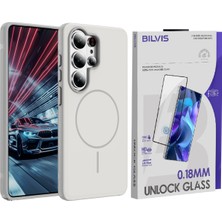 Vendas Galaxy S26 Ultra Uyumlu M-Safe Şarj Destekli Premium Neksa Silikon Kapak + Bilvis Cam Ekran Koruyucu