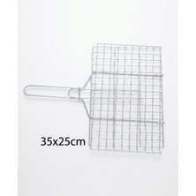 As Kamp 35X25 cm Çift Taraflı Pratik Mangal Izgara Teli
