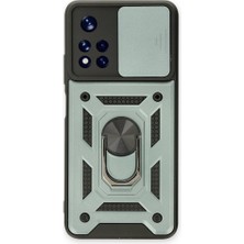 MobaxAksesuar Xiaomi Redmi Note 11T Kılıf Kamera Korumalı Zırh Tank Sürgülü Vega Kapak