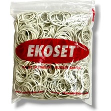 Ekoset 500 Adet Beyaz Küçük Paket Lastiği 40 mm