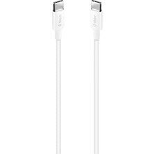 Canarino Usb-C - Usb-C 120CM 60W Pd/qc Hızlı Şarj/data Kablosu Beyaz