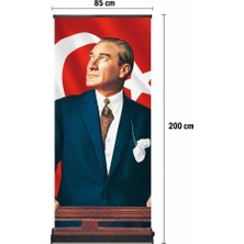 Arte Display Atatürk Poster Baskılı Pro Roll Up Banner 85X200CM No:1