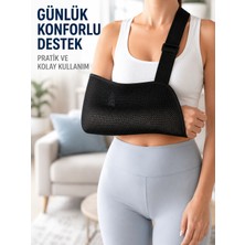 Azrlya Ortopedik Fileli Kol Askısı Ayarlanabilir Askılı Hava Alabilen Kol Destek Aparatı - Lisinya