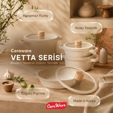 Ceraware Vetta 7 Parça Seramik Yapışmaz Tencere Tava Seti