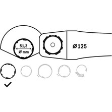 Canarino - Bölme Perdesiz Koruma Muhafazası 125 mm