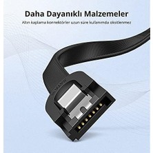 Canarino 40 cm Sata Data Kablo - 90 Derece - Metal Klip