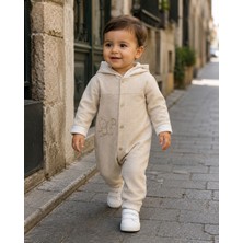 Mummys Love Erkek Çocuk Kapüşonlu Spor Tulum - Açık Kahve