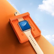 Canarino [apple Watch 9 8 7 45MMIÇIN Takma Aparatlı Ekran Koruyucu] Kırılmaz Kolay Kurulum Kitli Yüksek Hassasiyetli Nano Cam