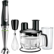 Canarino Braun Multiquick 7 Mq 7075X El Blenderi, Activeblade Teknolojisine Sahip Çıkarılabilir Paslanmaz Çelik  Ayağına Sahip El Blenderi, 3 Parçalı Aksesuar Seti Dahil, 1000 Watt, Siyah