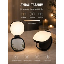 Feddy Magsafe Uyumlu Aynalı Selfie Işığı – 3 Renk Modlu, Ayarlanabilir Parlaklık, Katlanabilir & Taşınabilir Telefon Işığı