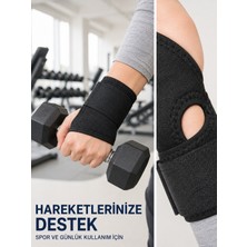 Azrlya El Bilekliği Başparmak Destekli Ayarlanabilir Bilek Sargısı Sporcu Bilek Bandajı Ayarlanabilir El Bilek Bandajı Başparmak Geçişli Bilek Desteği Günlük ve Spor Kull - Lisinya