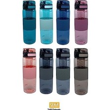 Canarino Uzspace 700ML Silikon Gövdeli Detoks Aparatlı Tritan Su Matarası