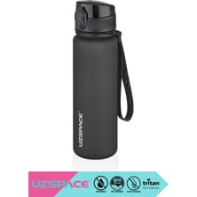 Uzspace 500ML-650ML-800ML-1000ML Klasik Soft-Touch Serisi Askılı Akıtmaz Tritan Su Matarası