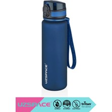 Uzspace 500ML-650ML-800ML-1000ML Klasik Soft-Touch Serisi Askılı Akıtmaz Tritan Su Matarası