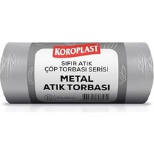 Canarino Metal Atıklar Çöp Torbası 10'lu 80×110 Cm, Yırtılmaz, Yüksek Kapasite, Çift Katlı, Geri Dönüştürülebilir Çöp Poşeti, Fabrika, Atölye, Inşaat Şantiyesi, Kafe, Restoran, Ev, Okul, Kamu, Site