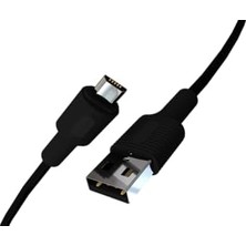 Canarino Micro USB Hızlı Şarj Kablosu (Siyah + Siyah Uç) (150 Cm)