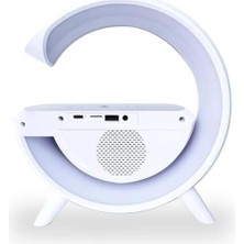 Canarino LED Işıklı Kablosuz Şarjlı Bluetooth Hoparlörlü Alarm Saati – Mükemmel Ses, Işık ve Konfor Tek Bir Cihazda!