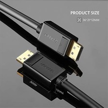 Canarino 4K 60Hz Displayport To Displayport Kablo, 2 Metre, Siyah