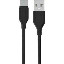 Canarino Yetty 2.4A 1m Type-C Kablo Siyah YKB-03S (Yerli Üretim)