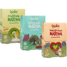 Lazika Avantajlı 3'lü Set Matcha (Love Matcha- Ritual Matcha- Prebiyotik Matcha)- 21 SAŞE/105 G
