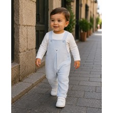 Mummys Love Erkek Çocuk 2'li Salopet Takım -Mavi