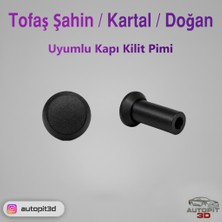 AutoPit 3D Tofaş Şahin / Kartal / Doğan Uyumlu Kapı Kilit Pimi (4 Adet)