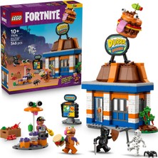 Canarino Fortnite Durrr Burger Restoranı 77076-10 Yaş Üzeri Çocuklar Için Bronz Bombacı, Burger Bey, Ruh Emici ve Iskelet Minifigürleri Içeren Video Oyunu Temalı Yaratıcı Oyuncak Yapım Seti (546 Parça)