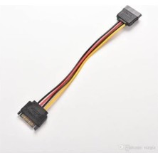 Canarino Sata Power Uzatma Kablosu 15 Pin Dişi Erkek Sata Power Uzatma Kablosu 30 cm