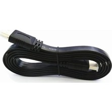 Canarino 9549 0.3 Metre Yassı Flat Slim HDMI Kablo Uyumlu 4K Full Hd 4K 60hz 2.0 Uyumlu 4K 60P Çözünürlük Uyumlu 18 Gbps Veri Aktarım Hızı, Ethernet Kanallı