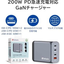 Canarino Verbatim 32204 - V GNC-200 Gan Şarj Hızlı Şarj Aleti 200W