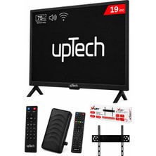 Uptech 19’’ (48 Ekran) Çanaklı / Çanaksız Wifi'li Uydu Alıcısı+Tv Askı Aparatı Hediye
